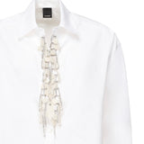 Camicia con applicazioni gioiello 104708 A2PJZ04 PINKO 