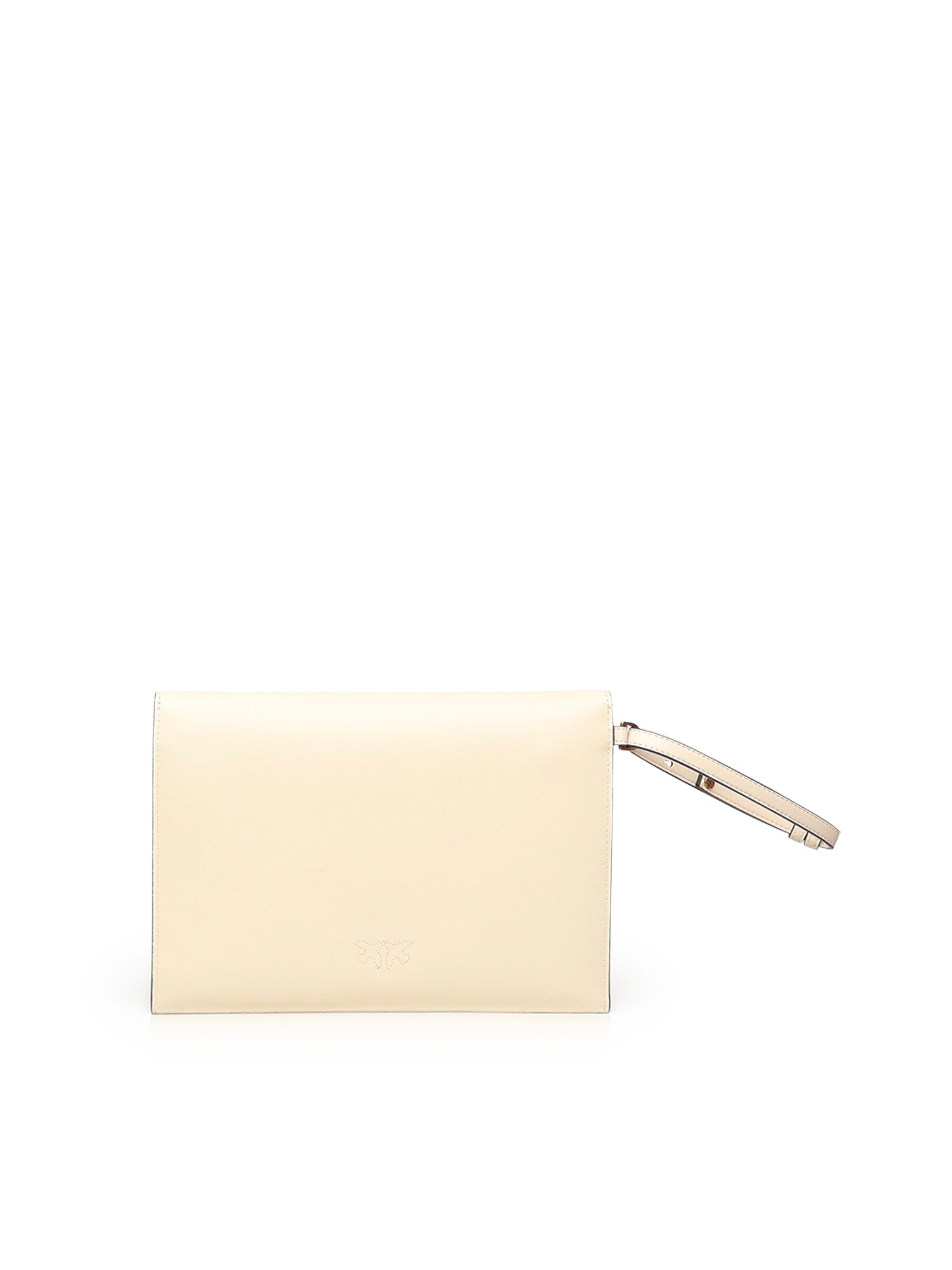 Pochette a mano in pelle con logo 104820 A0F1Z14Q PINKO 