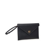 Pochette a mano in pelle con logo 104820 A0F1Z99Q PINKO 