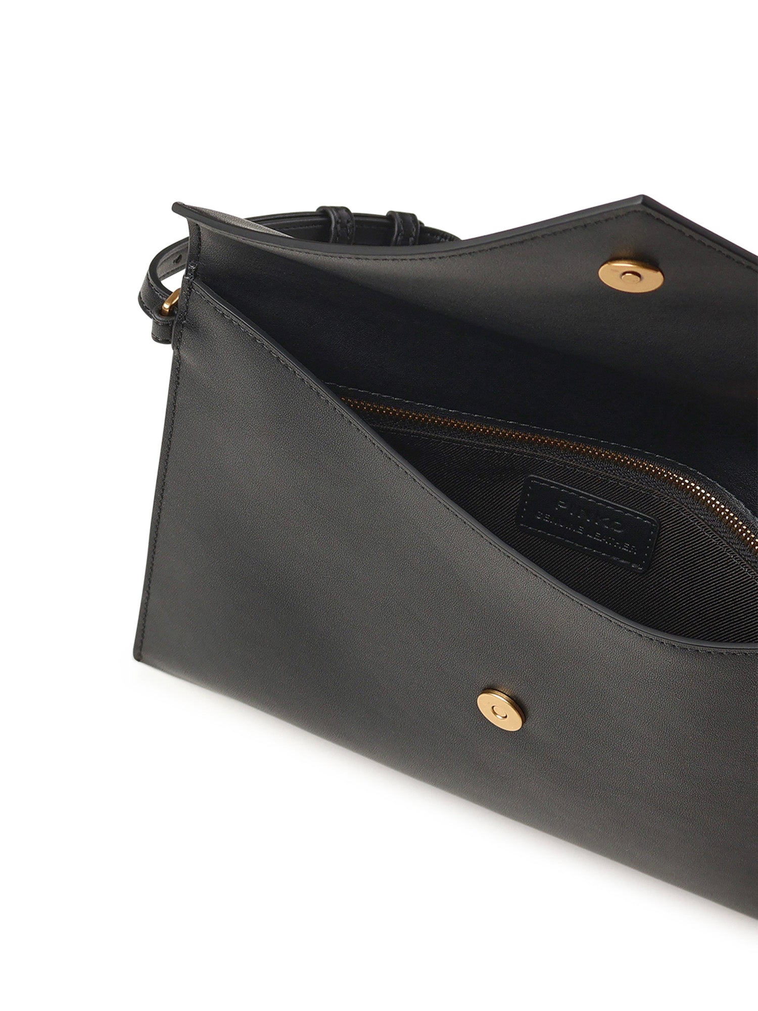 Pochette a mano in pelle con logo 104820 A0F1Z99Q PINKO 