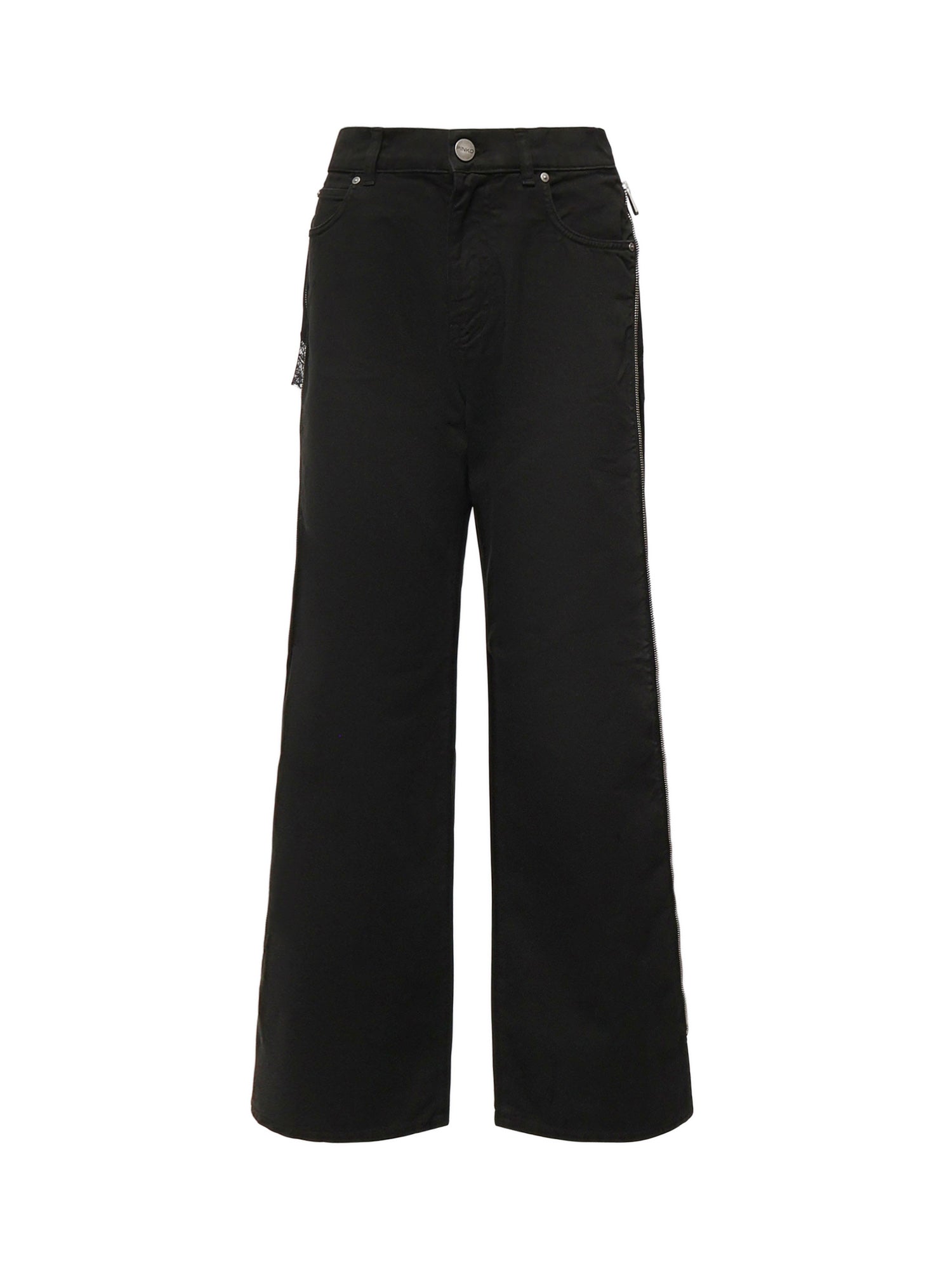 Jeans Wanda con zip laterali 104928 A2V2Z99 PINKO 