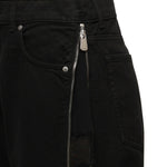 Jeans Wanda con zip laterali 104928 A2V2Z99 PINKO 