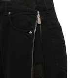 Jeans Wanda con zip laterali 104928 A2V2Z99 PINKO 