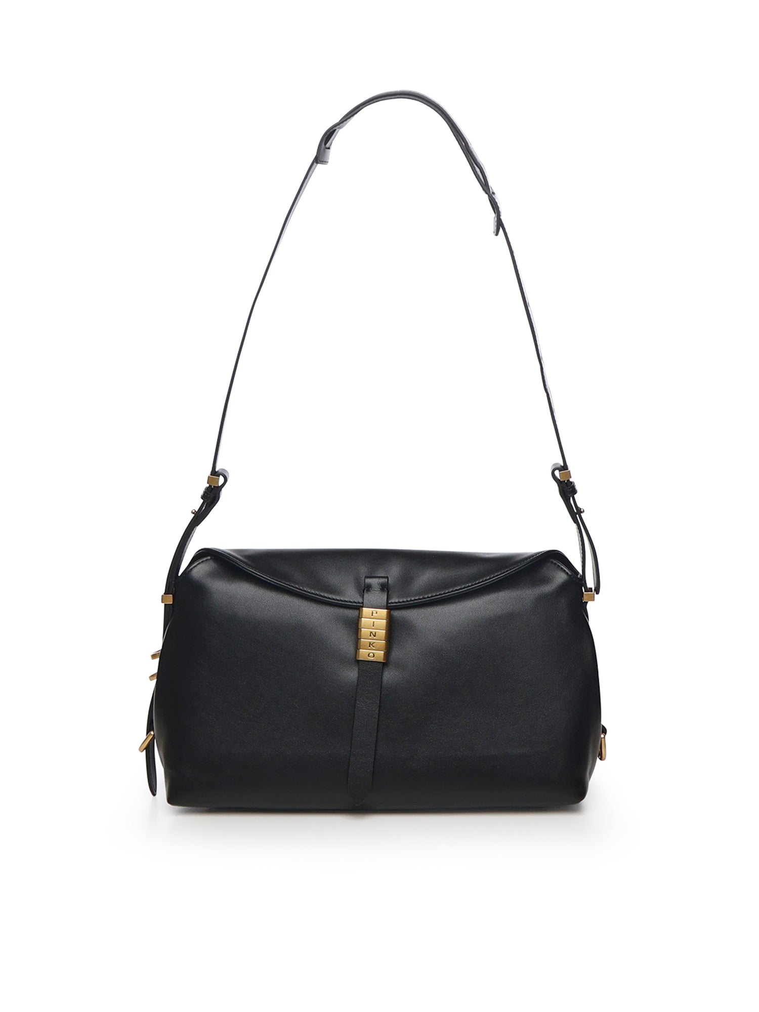 Borsa a spalla Saddle Horizontal media in pelle 105049 A1ZXZ99Q PINKO 