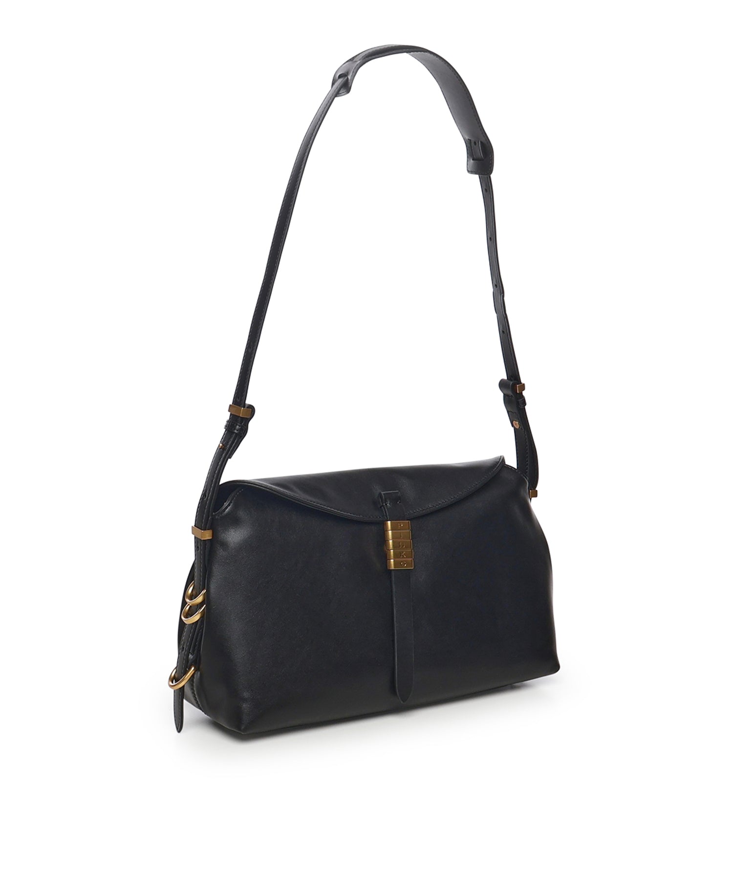 Borsa a spalla Saddle Horizontal media in pelle 105049 A1ZXZ99Q PINKO 