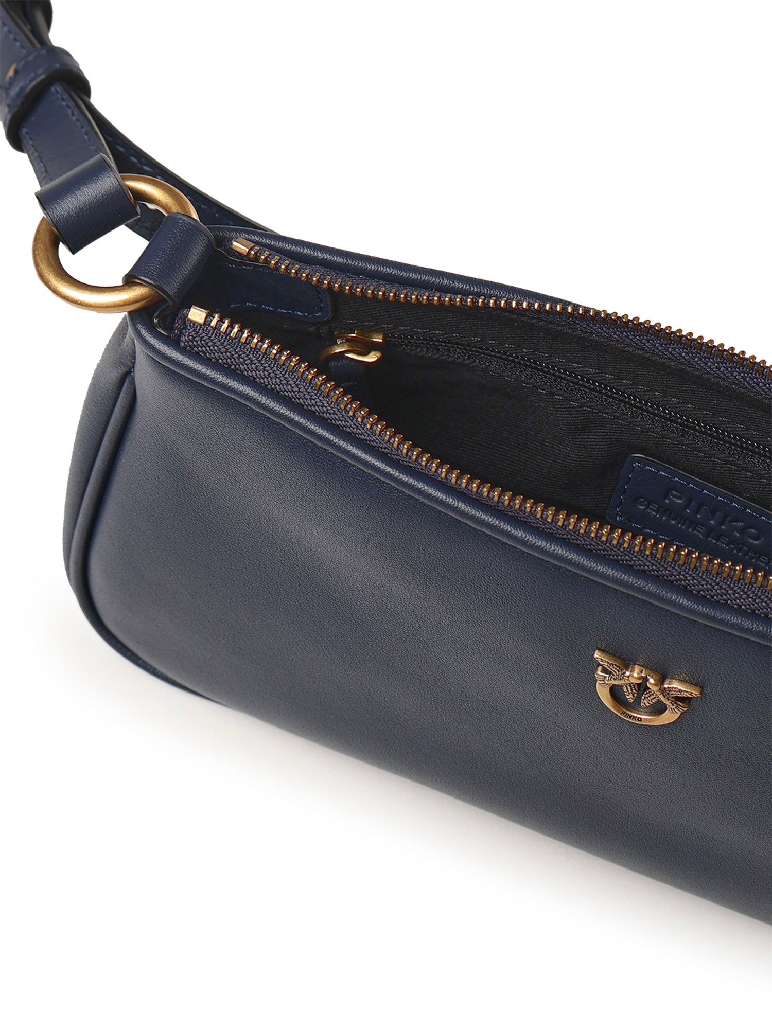 Borsa a tracolla Mini Half Moon Horizontal in pelle 105069 A0QOG08Q PINKO 