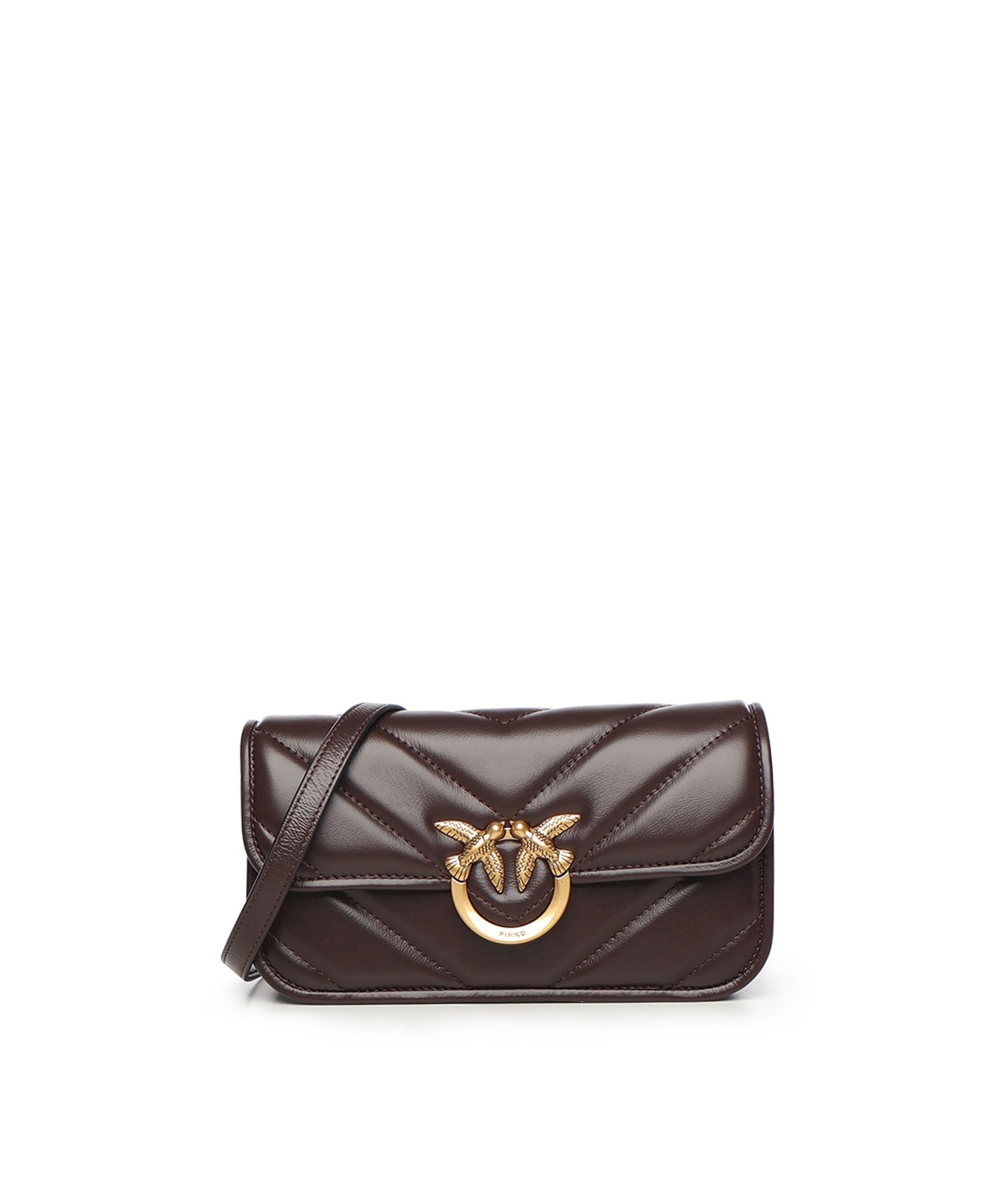 Borsa Love Box Horizontal in pelle chevron 105083 A2W2LA7Q PINKO 