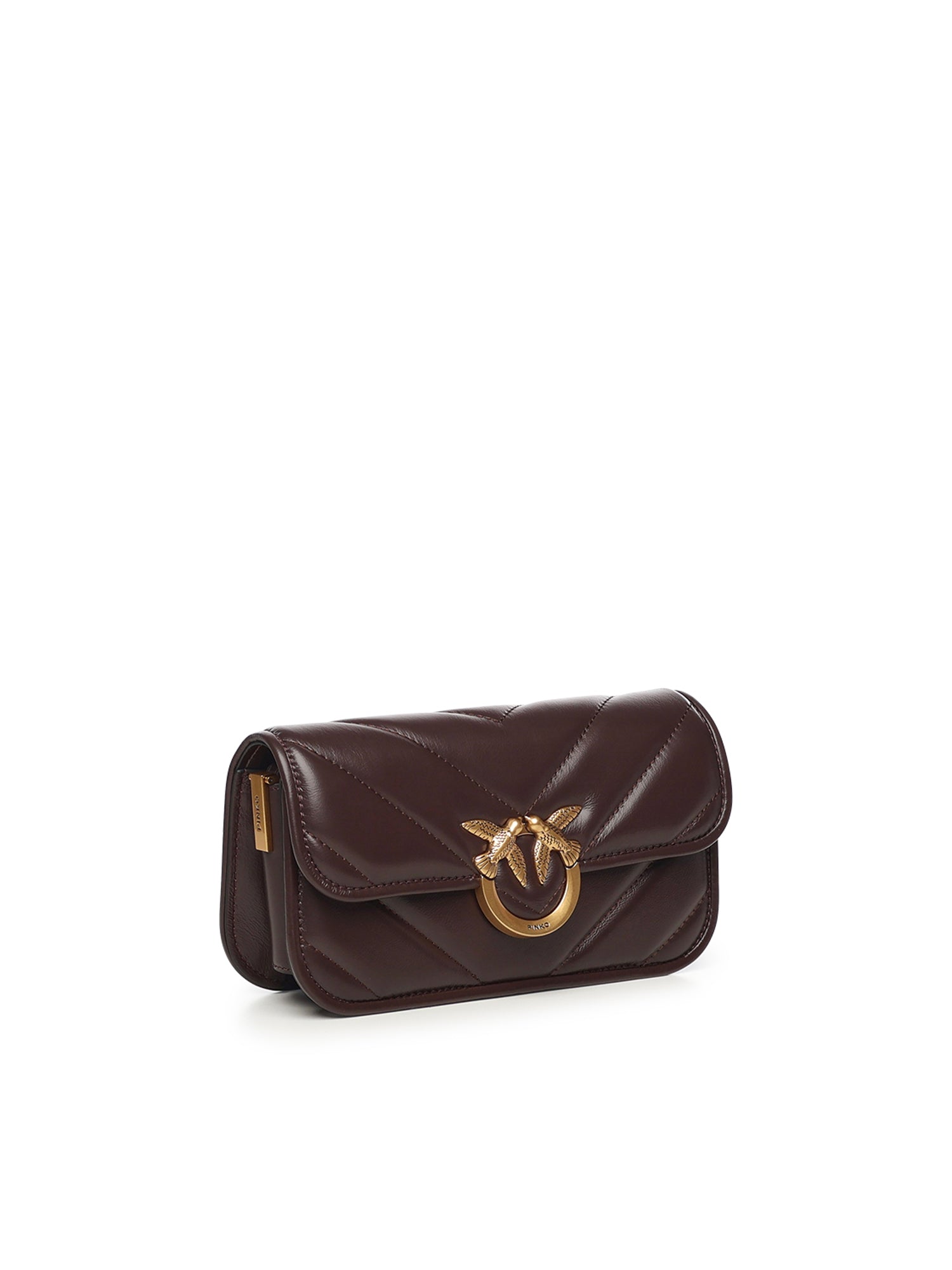Borsa Love Box Horizontal in pelle chevron 105083 A2W2LA7Q PINKO 