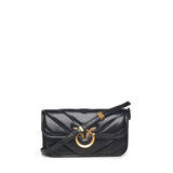 Borsa Love Box Horizontal in pelle chevron 105083 A2W2Z99Q PINKO 