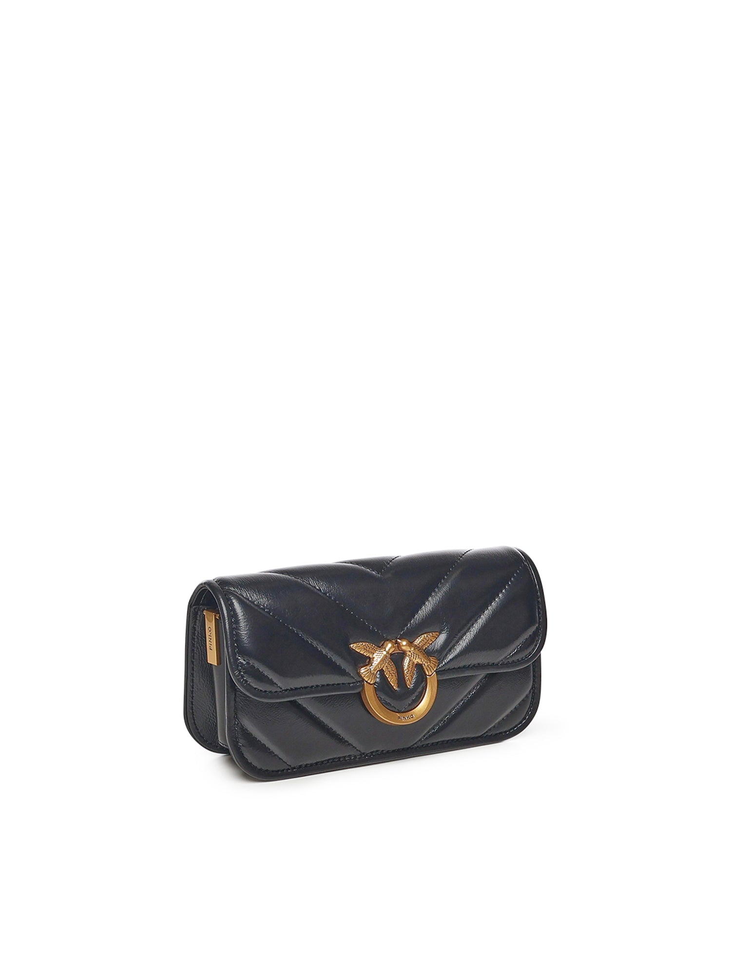 Borsa Love Box Horizontal in pelle chevron 105083 A2W2Z99Q PINKO 