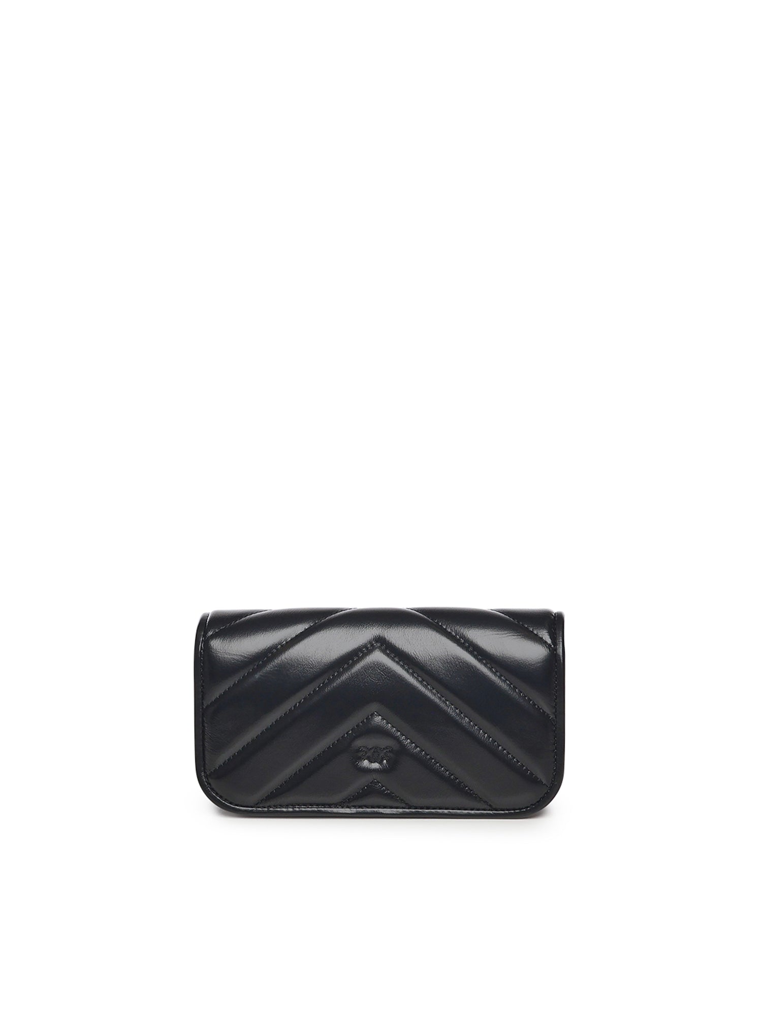 Borsa Love Box Horizontal in pelle chevron 105083 A2W2Z99Q PINKO 