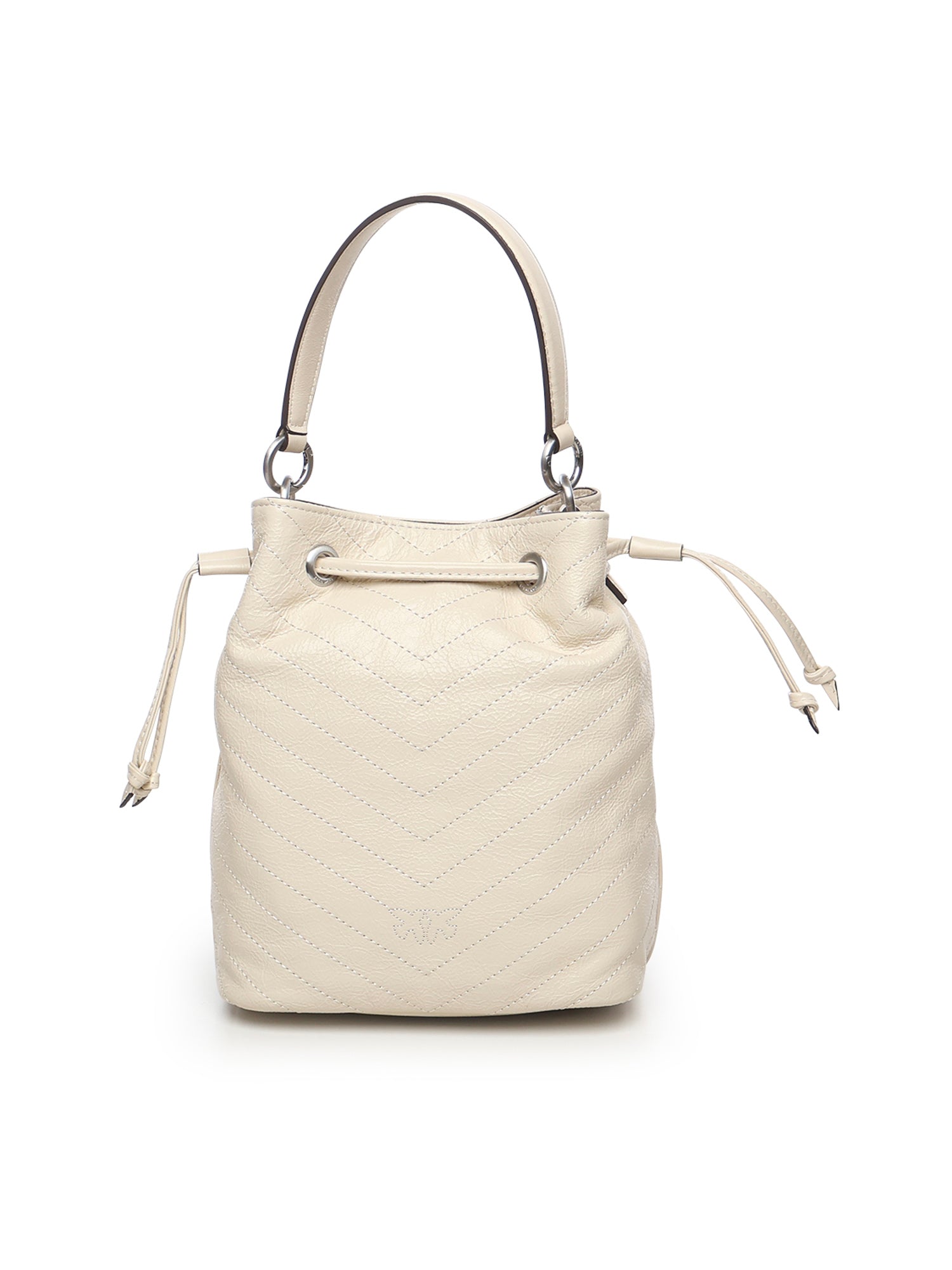 Borsa a mano piccola Cargo Bucket Bag in pelle 105112 A2JCZ14E PINKO 
