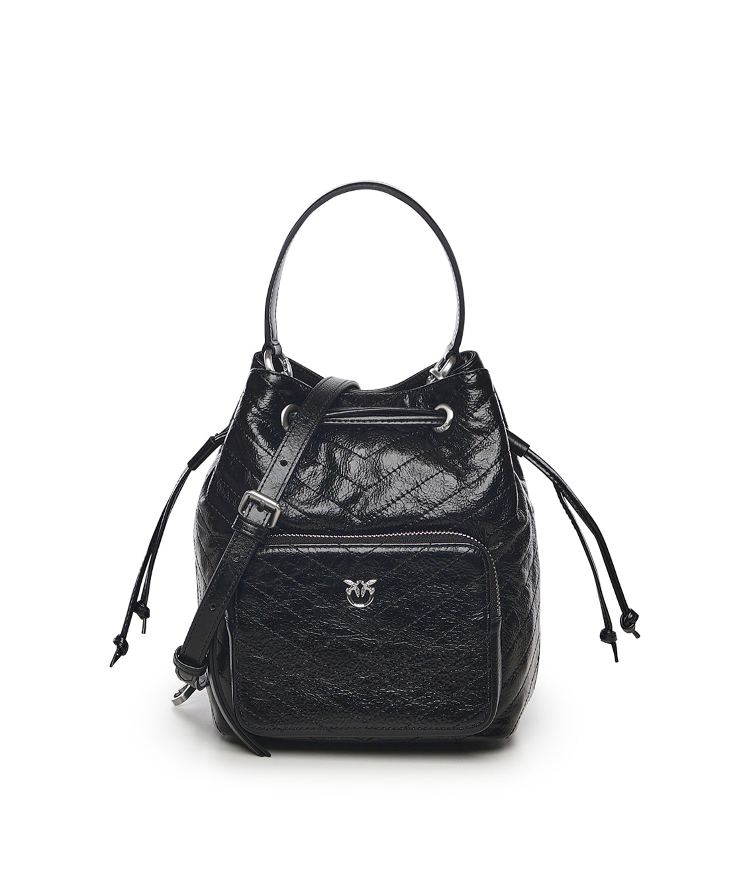 Borsa a mano piccola Cargo Bucket Bag in pelle 105112 A2JCZ99E PINKO 