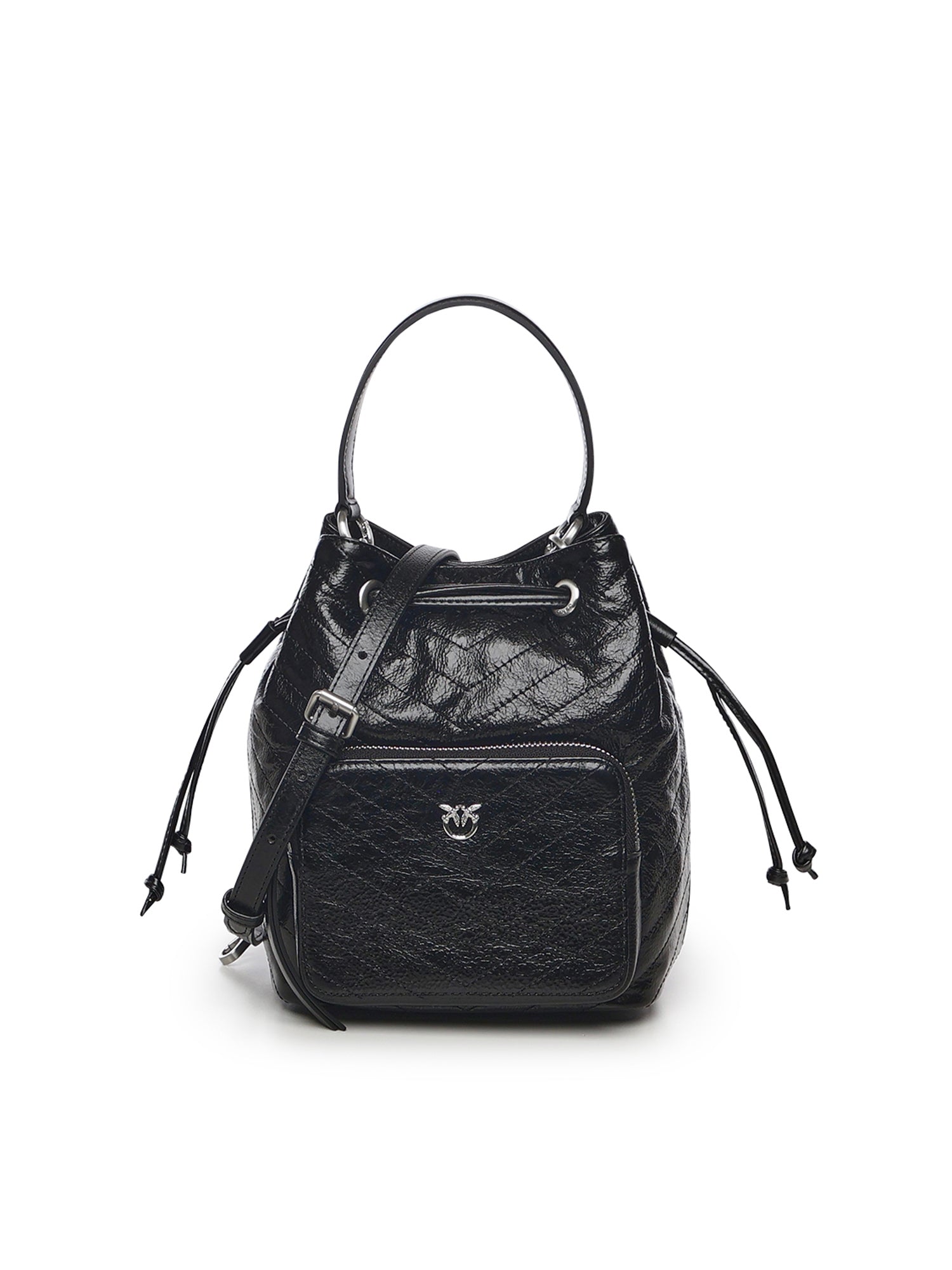 Borsa a mano piccola Cargo Bucket Bag in pelle 105112 A2JCZ99E PINKO 