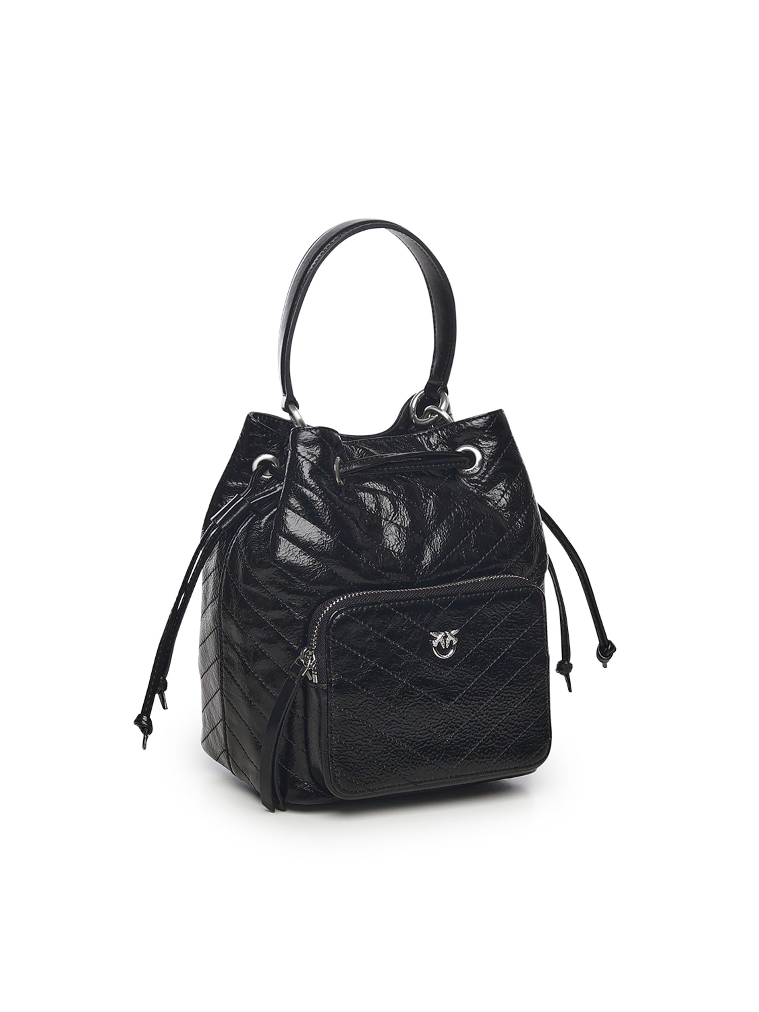 Borsa a mano piccola Cargo Bucket Bag in pelle 105112 A2JCZ99E PINKO 