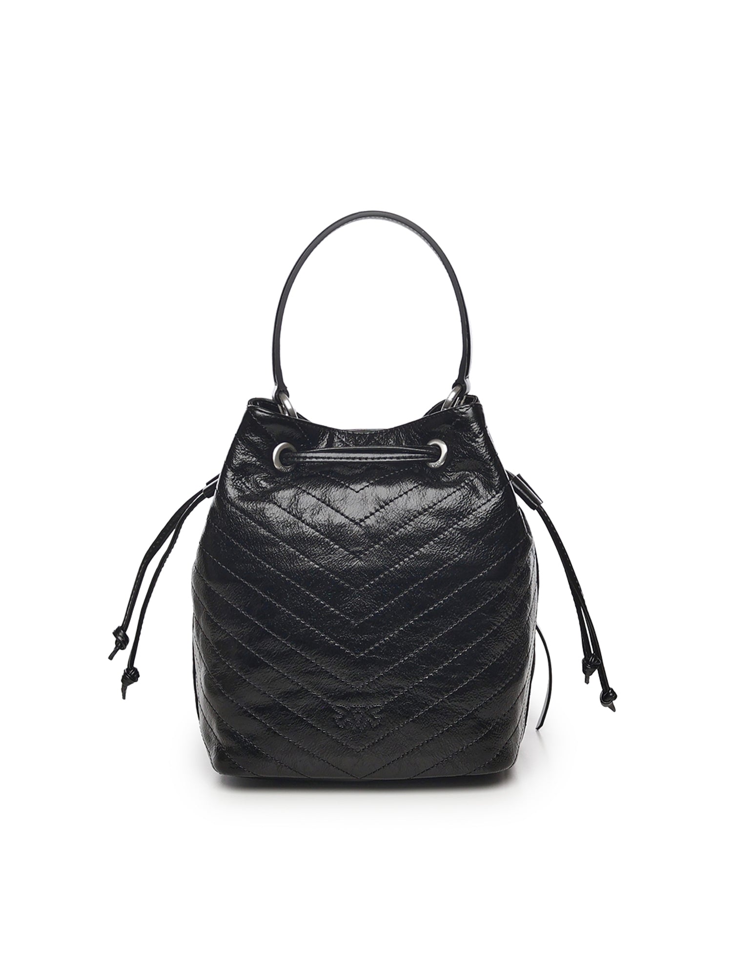 Borsa a mano piccola Cargo Bucket Bag in pelle 105112 A2JCZ99E PINKO 