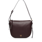 Borsa a spalla hobo in pelle 105113 A0QOLA7Q PINKO 