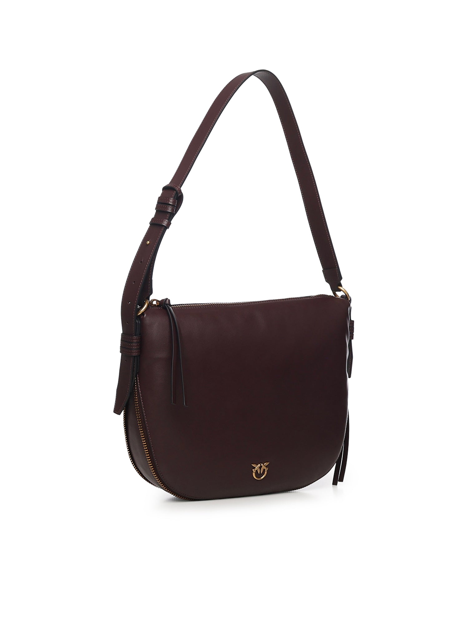 Borsa a spalla hobo in pelle 105113 A0QOLA7Q PINKO 