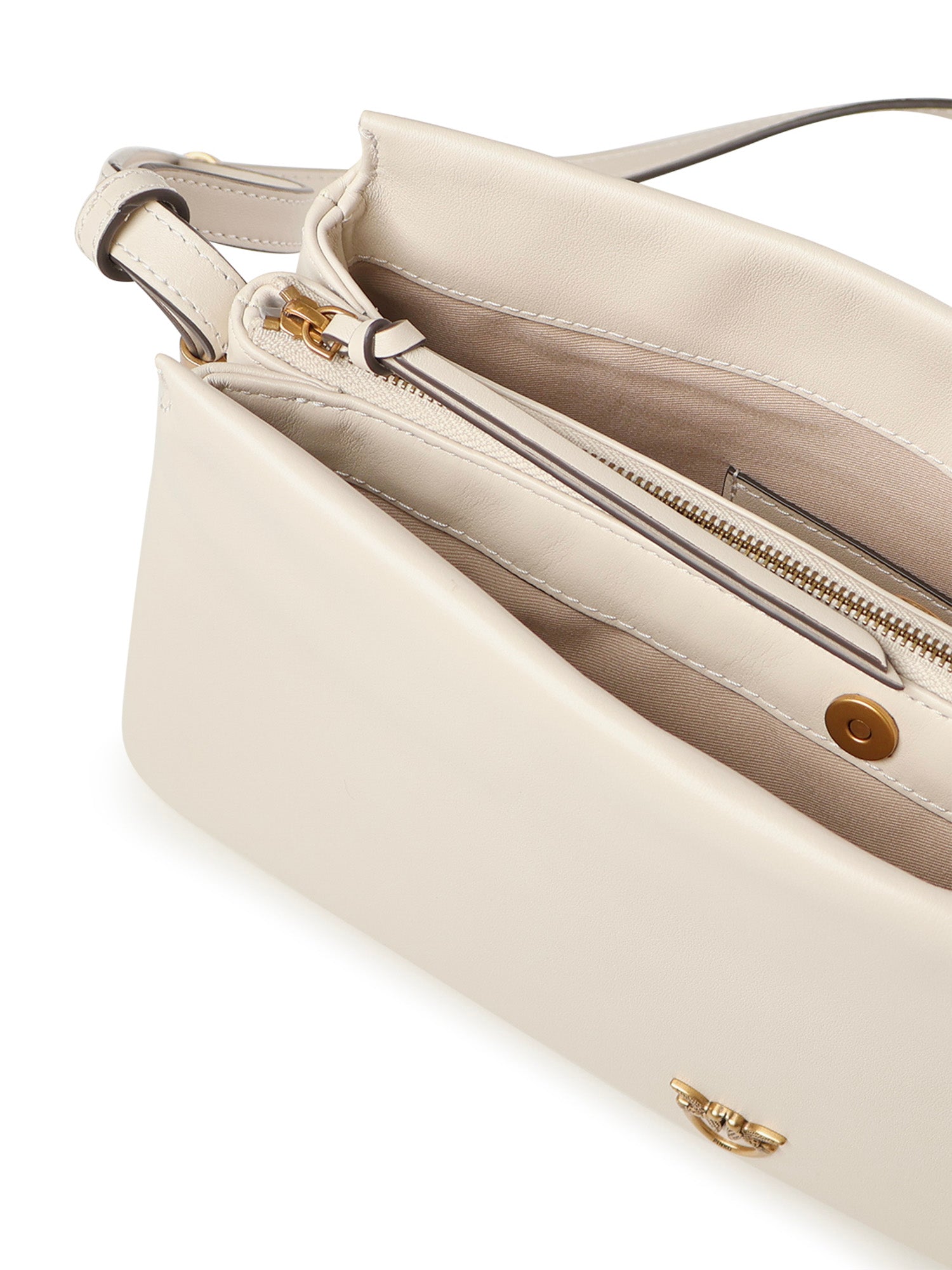 Borsa a tracolla One, Two, Three Bag in pelle 105161 A0QOZ14Q PINKO 