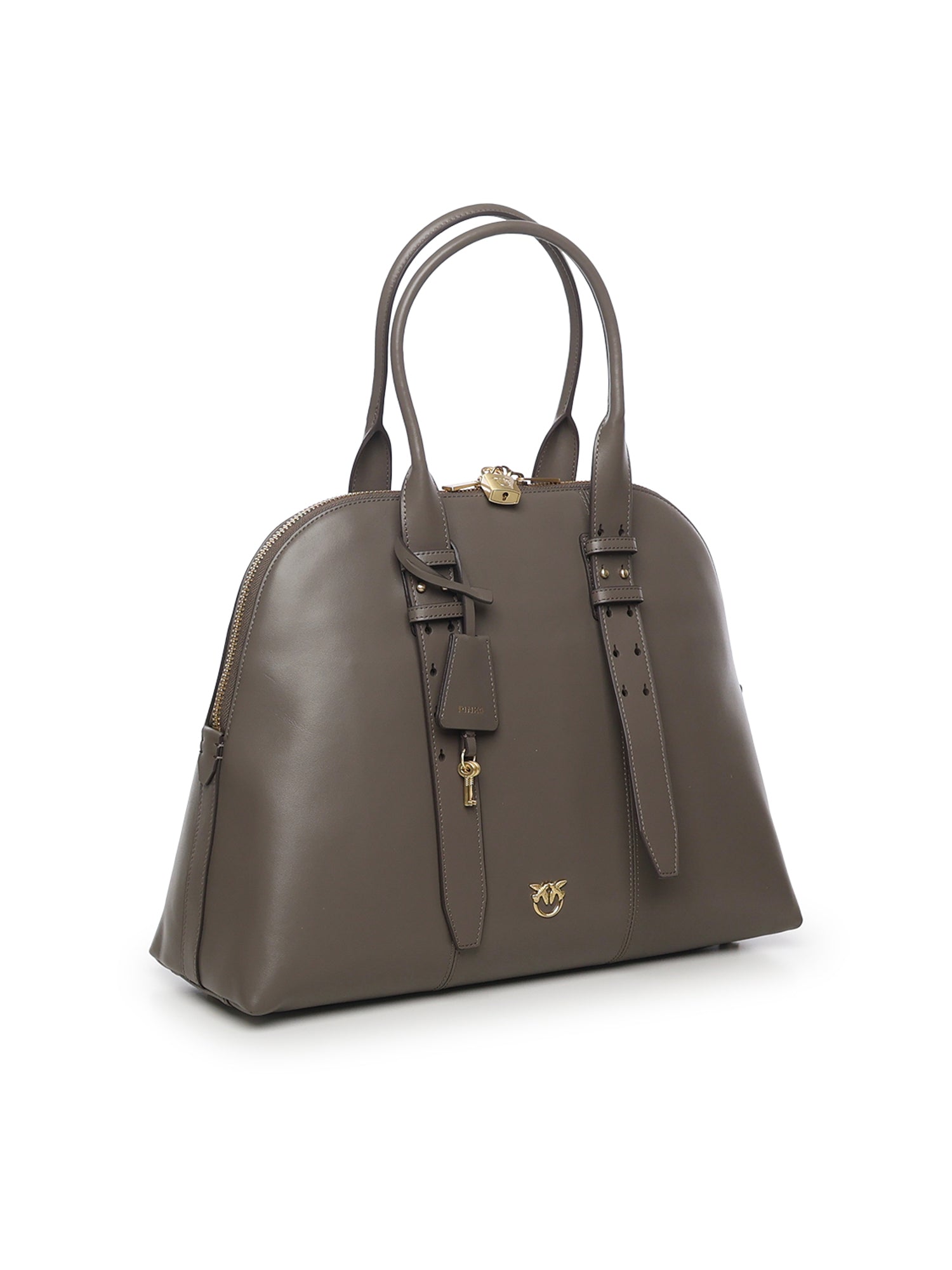 Borsa bowling a mano Escape Bag maxi in pelle<BR/> 105172 A0QOK33V PINKO 