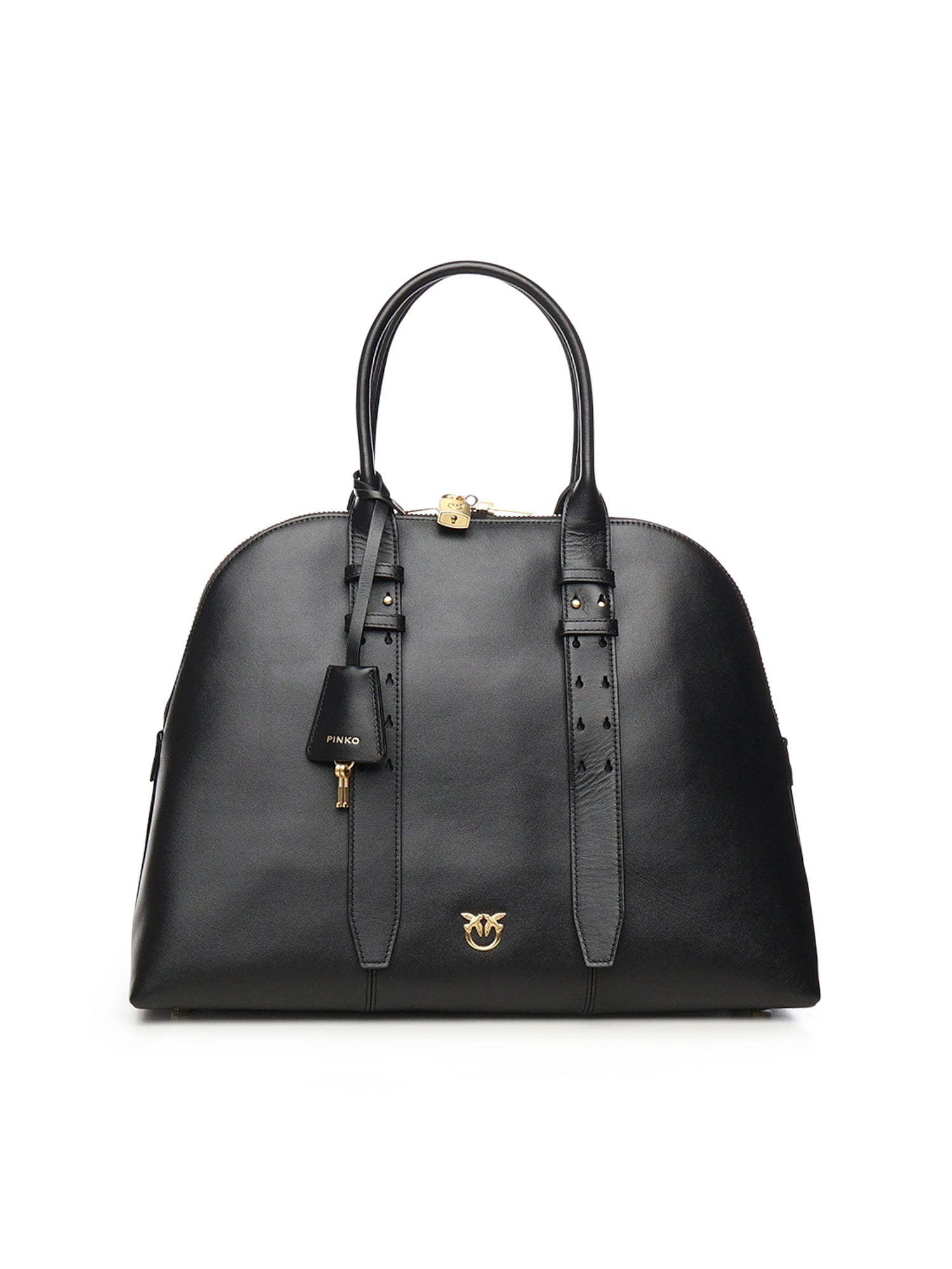 Borsa bowling a mano Escape Bag maxi in pelle<BR/> 105172 A0QOZ99V PINKO 