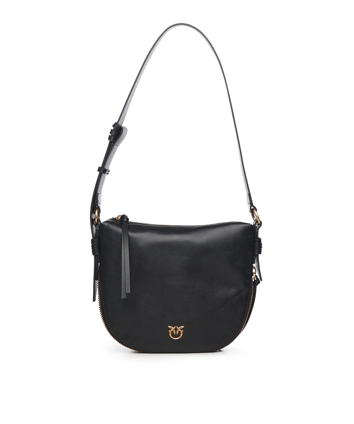 Borsa hobo a spalla piccola in pelle 105332 A0QOZ99Q PINKO 