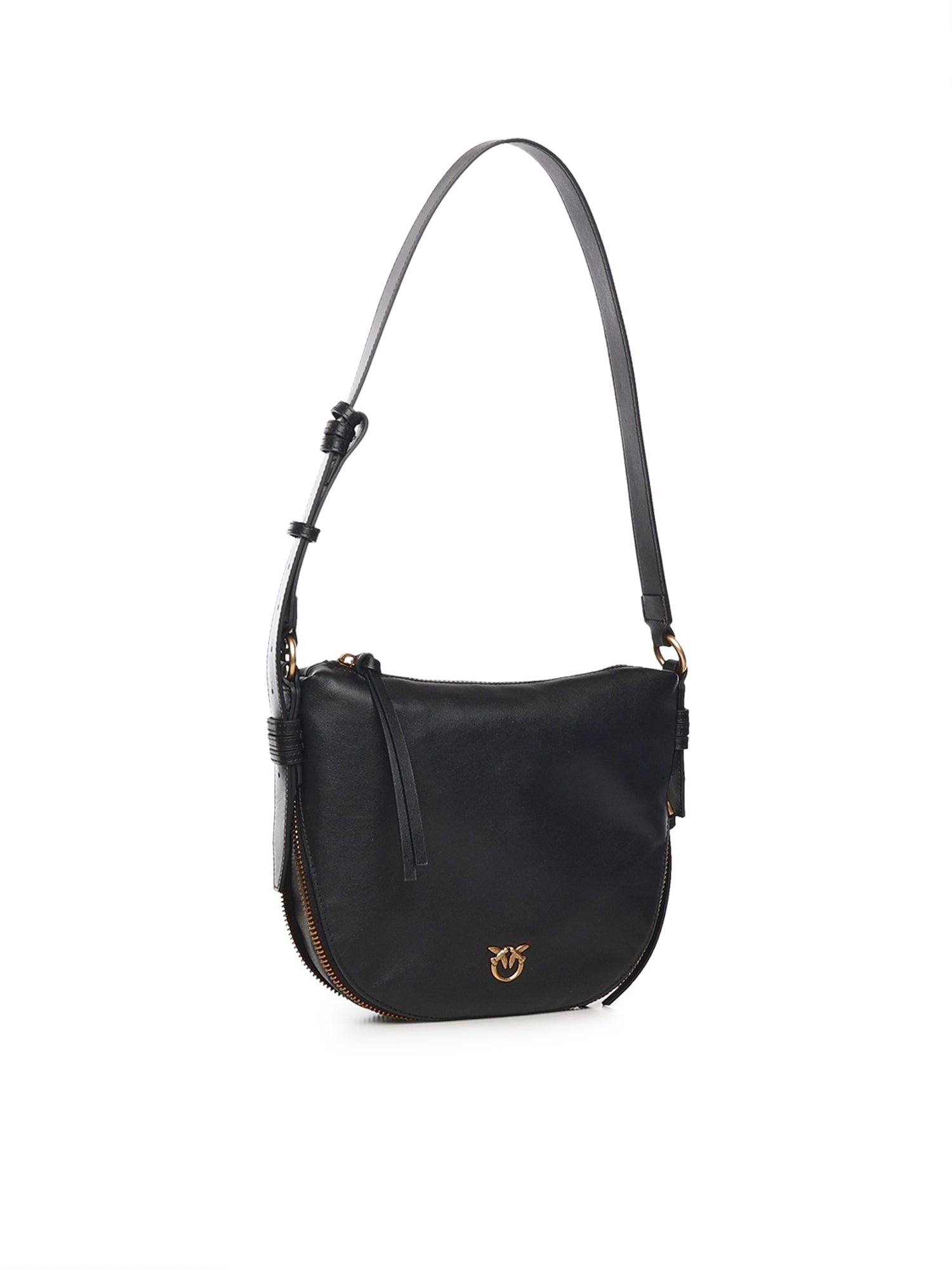 Borsa hobo a spalla piccola in pelle 105332 A0QOZ99Q PINKO 
