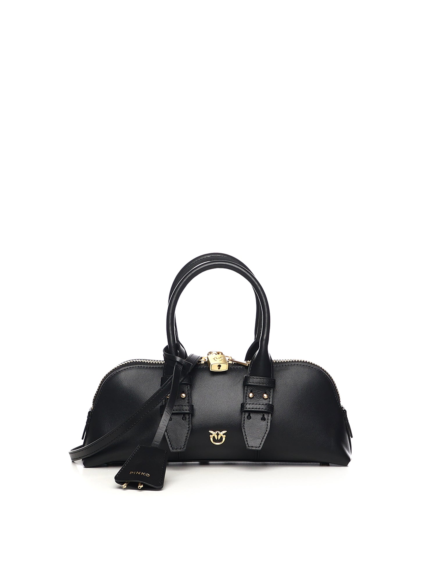 Borsa bowling Escape Bag Horizontal in pelle 105334 A0QOZ99V PINKO 