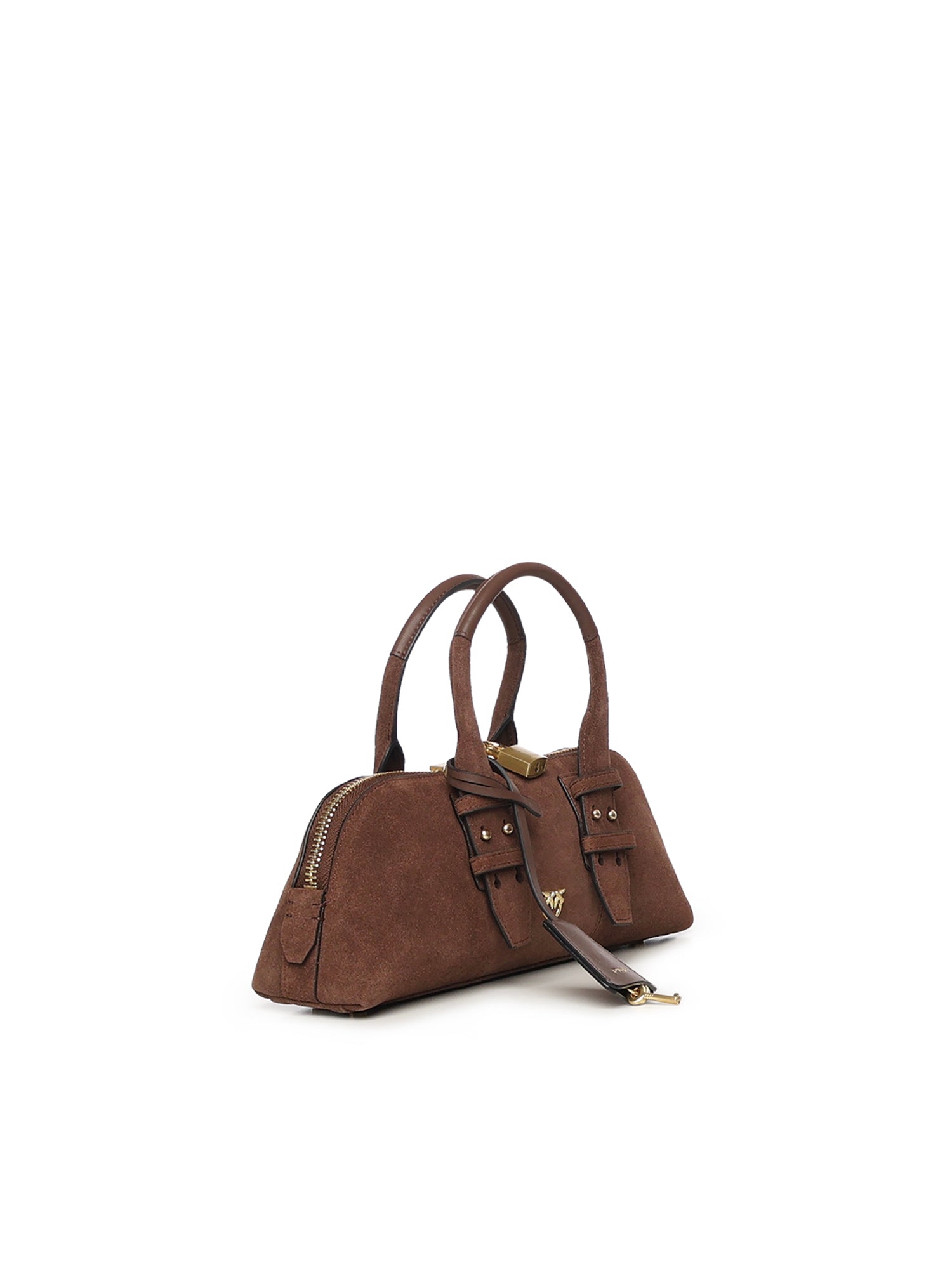 Borsa bowling Escape Bag Horizontal in suede 105334 A2JHL74V PINKO 