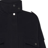 Caban in panno double con collo alto<BR/> 105341 A2XMZ99 PINKO 