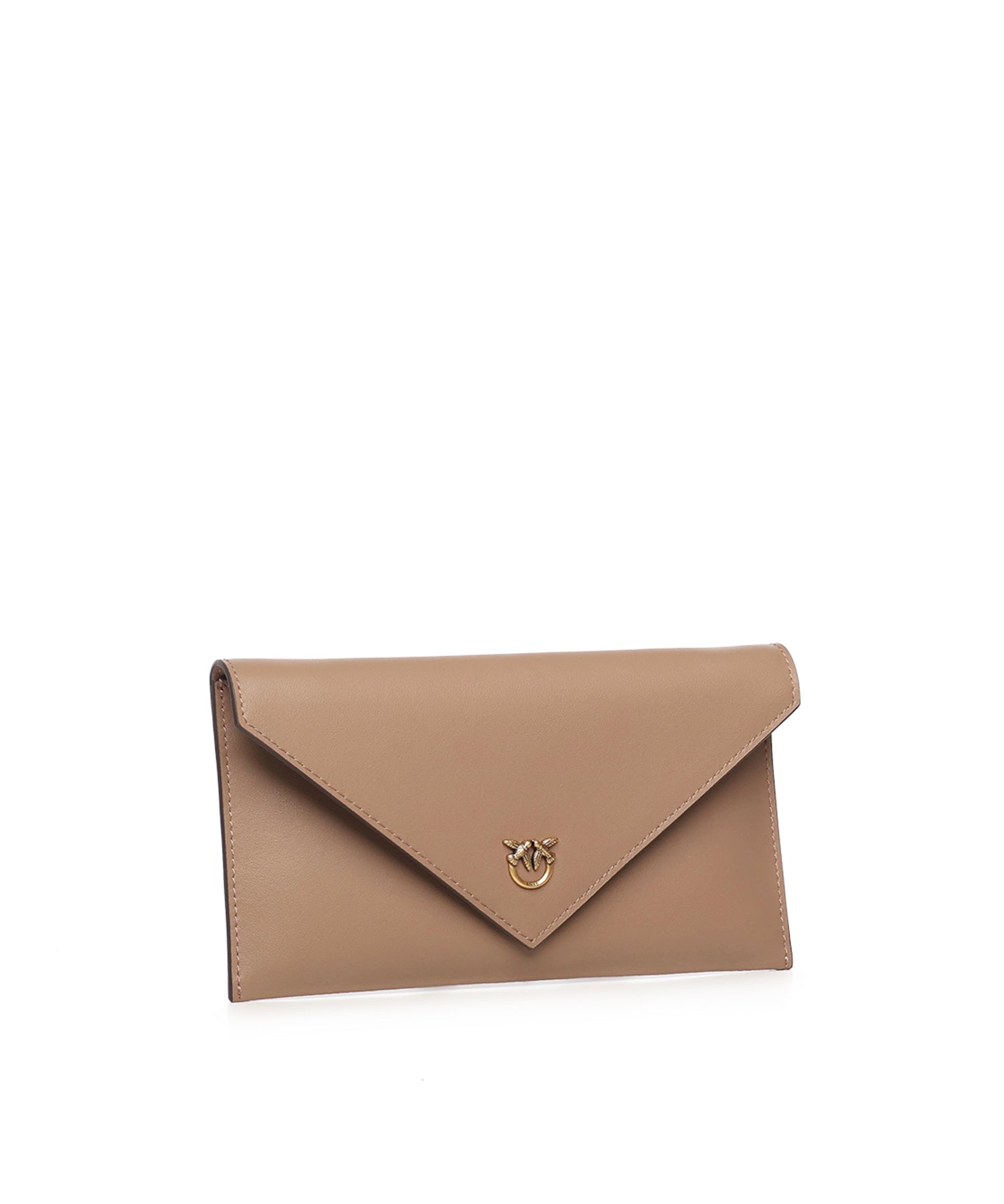 Bustina in pelle con logo Love Birds 105347 A0F1D01Q PINKO 