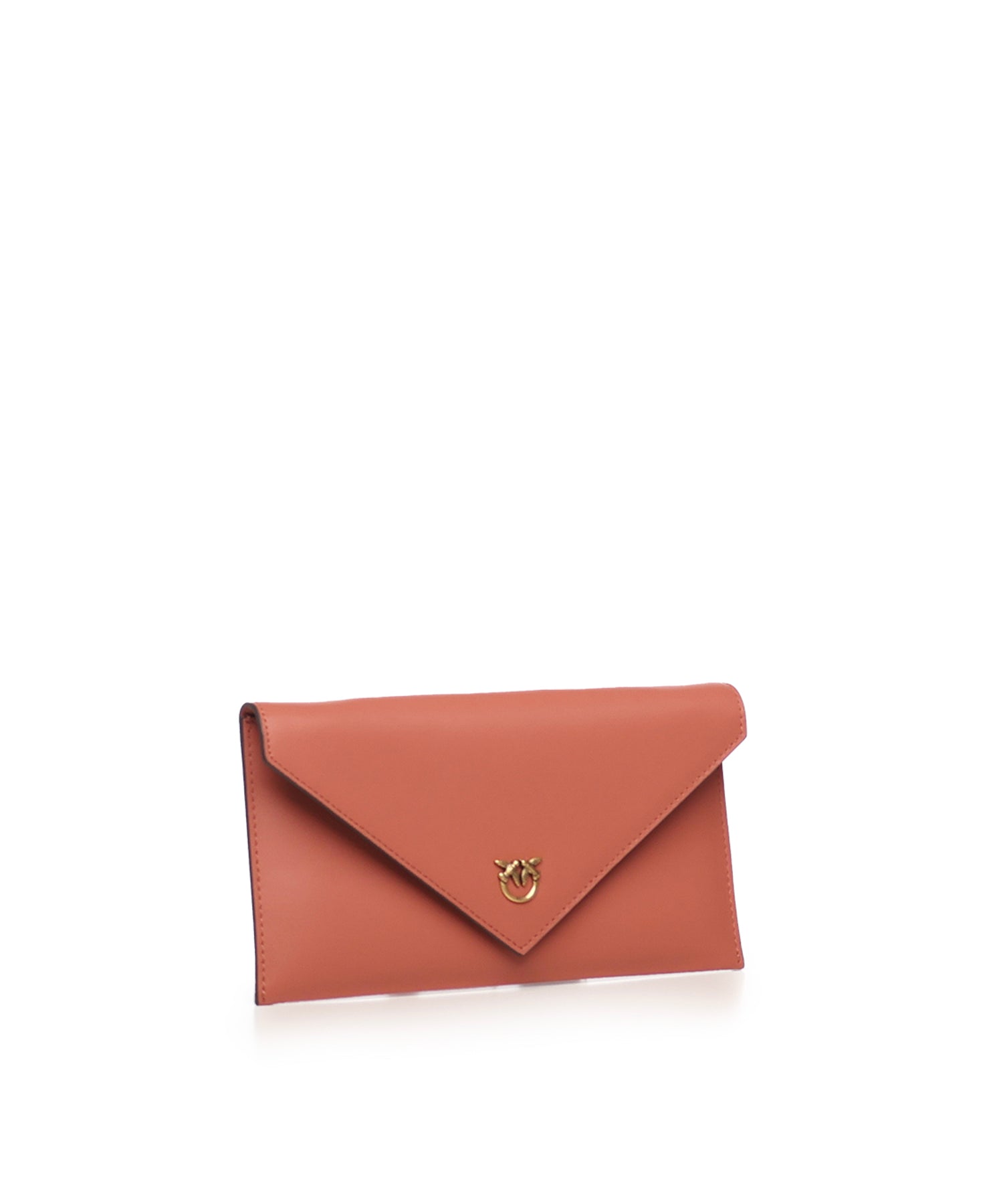 Bustina in pelle con logo Love Birds 105347 A0F1L21Q PINKO 