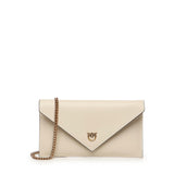 Bustina in pelle con logo Love Birds 105347 A0F1Z14Q PINKO 