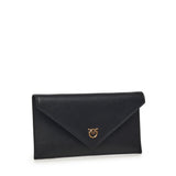 Bustina in pelle con logo Love Birds 105347 A0F1Z99Q PINKO 