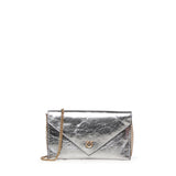 Bustina in pelle metallizzata con logo 105347 A2OTKZ7Q PINKO 