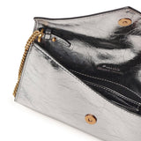 Bustina in pelle metallizzata con logo 105347 A2OTKZ7Q PINKO 