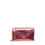 Bustina in pelle metallizzata con logo 105347 A2OTQ59Q PINKO 