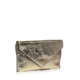Bustina in pelle metallizzata con logo 105347 A2OTZZLQ PINKO 