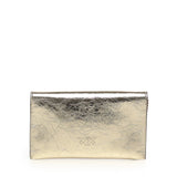 Bustina in pelle metallizzata con logo 105347 A2OTZZLQ PINKO 