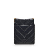Bustina in pelle motivo chevron 105352 A2W2Z99Q PINKO 