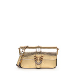 Borsa a spalla baby Love Bag One Slouchy in pelle laminata 105353 A2WDZZLQ PINKO 