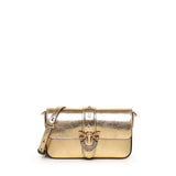 Borsa a spalla baby Love Bag One Slouchy in pelle laminata 105353 A2WDZZLQ PINKO 