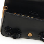 Borsa a spalla Baby Love Bag Slouchy in pelle con fiori gioiello 105353 A2WGZ99Q PINKO 