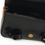 Borsa a spalla Baby Love Bag Slouchy in pelle con fiori gioiello 105353 A2WGZ99Q PINKO 