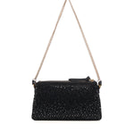 Borsa a spalla piccola Mini Double Bag full strass 105359 A2WFZ99Q PINKO 