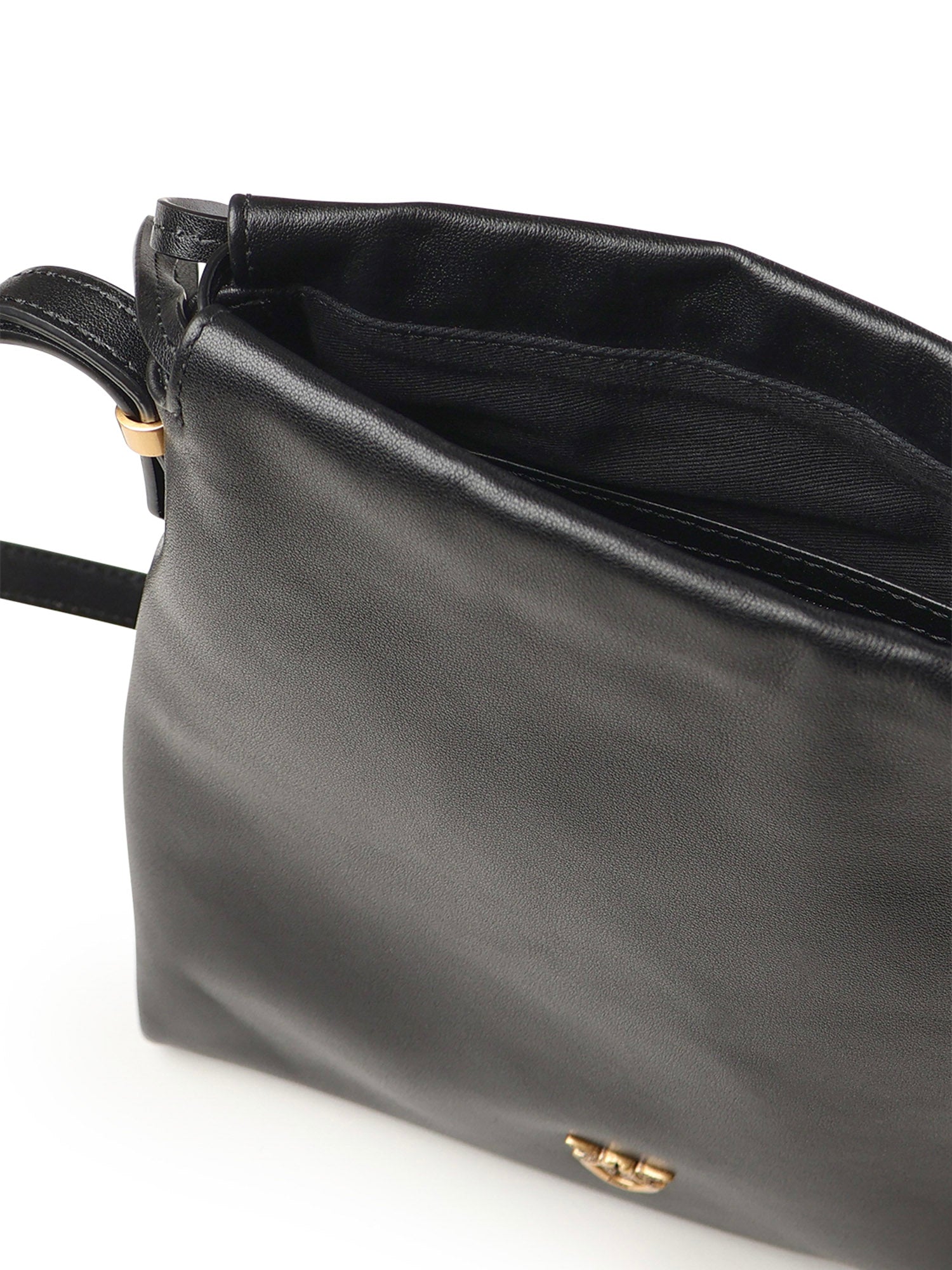 Borsa a spalla Mini Slouchy Bag in pelle con logo 105362 A0QOZ99Q PINKO 