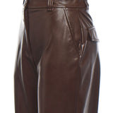 Pantaloni balloon effetto pelle soft touch 105371 A2P4M22 PINKO 