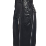 Pantaloni balloon effetto pelle soft touch 105371 A2P4Z99 PINKO 