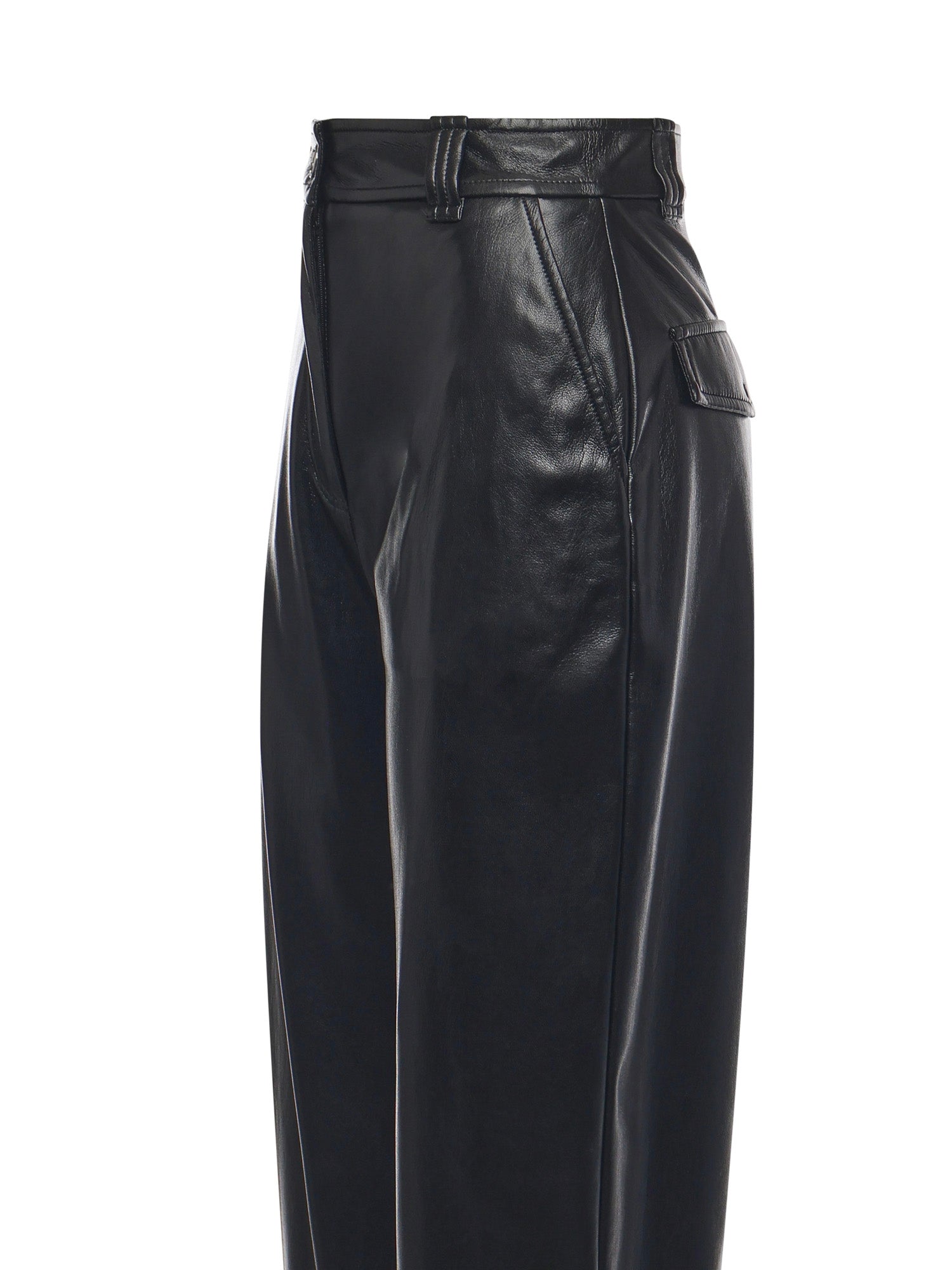 Pantaloni balloon effetto pelle soft touch 105371 A2P4Z99 PINKO 