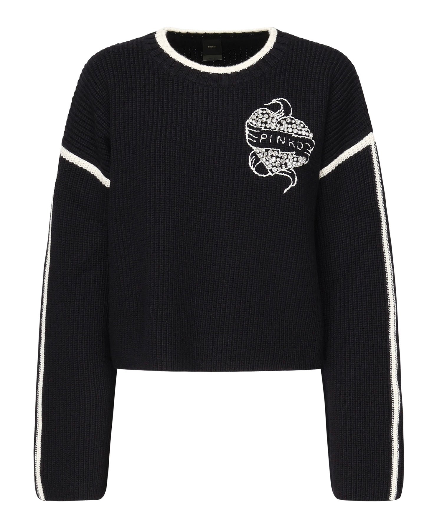 Maglione Alicudi con logo 105397 A2PKEZ1 PINKO 